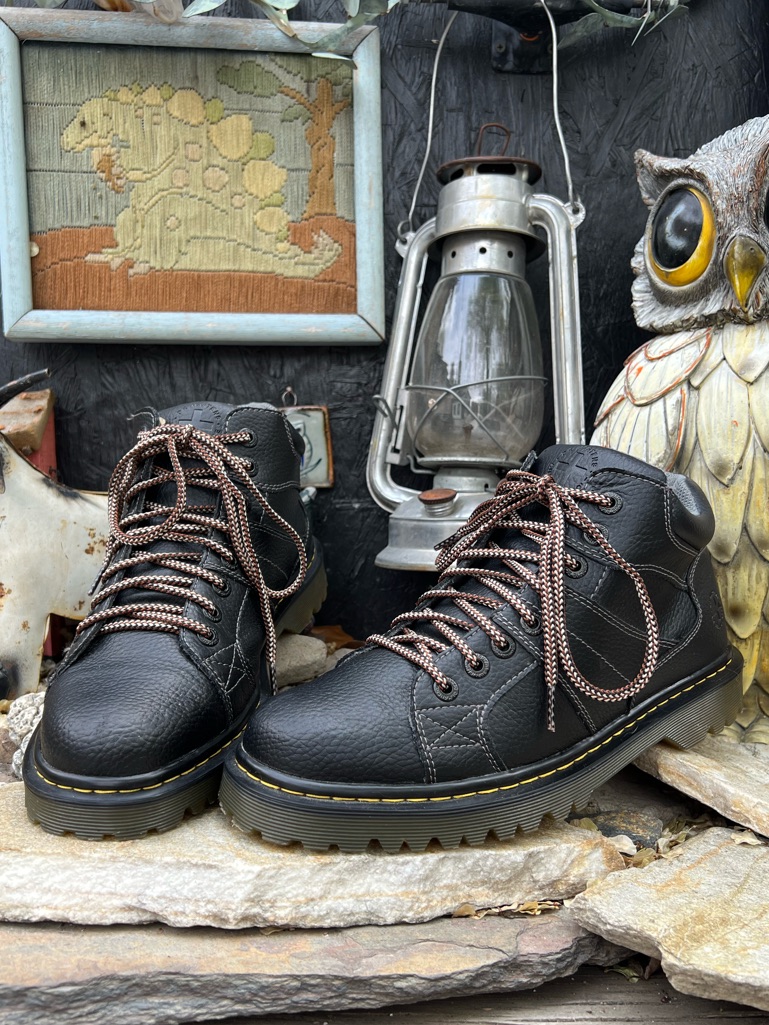 Dr. Martens Morris Leather Lace-Up Ankle Boots.